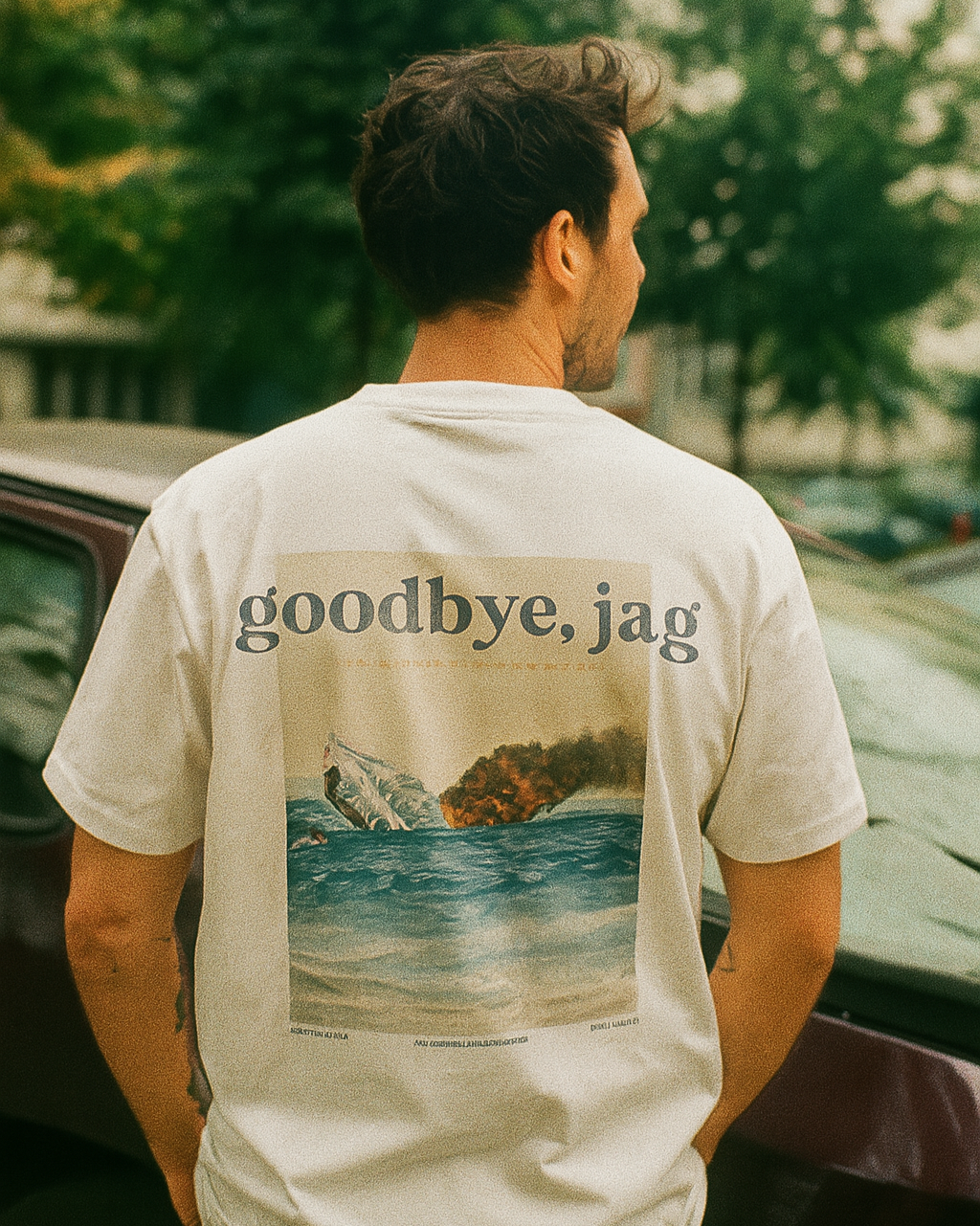 Goodbye Jaguar (XJR-9) T-shirt, white