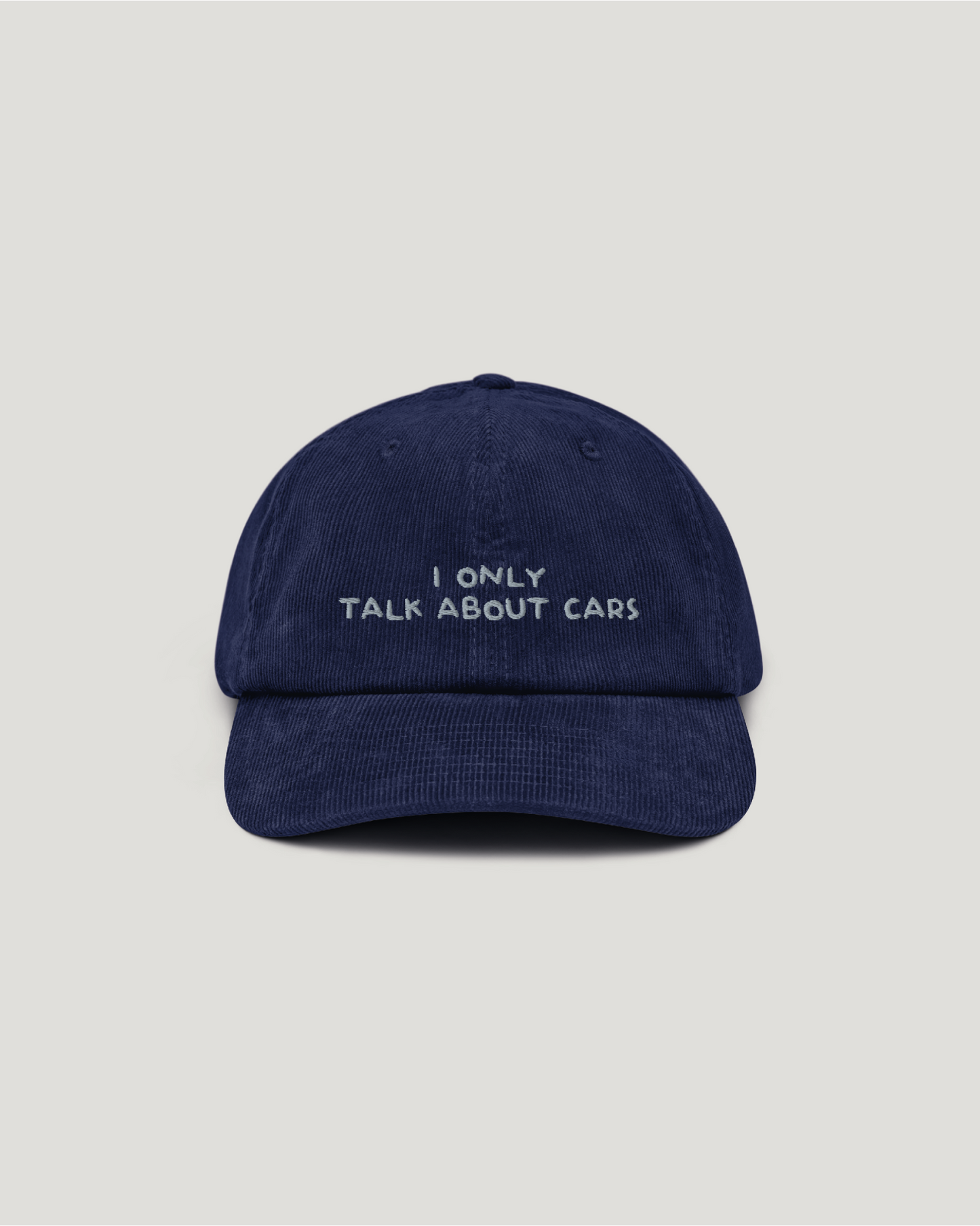 "I only talk about cars" cap