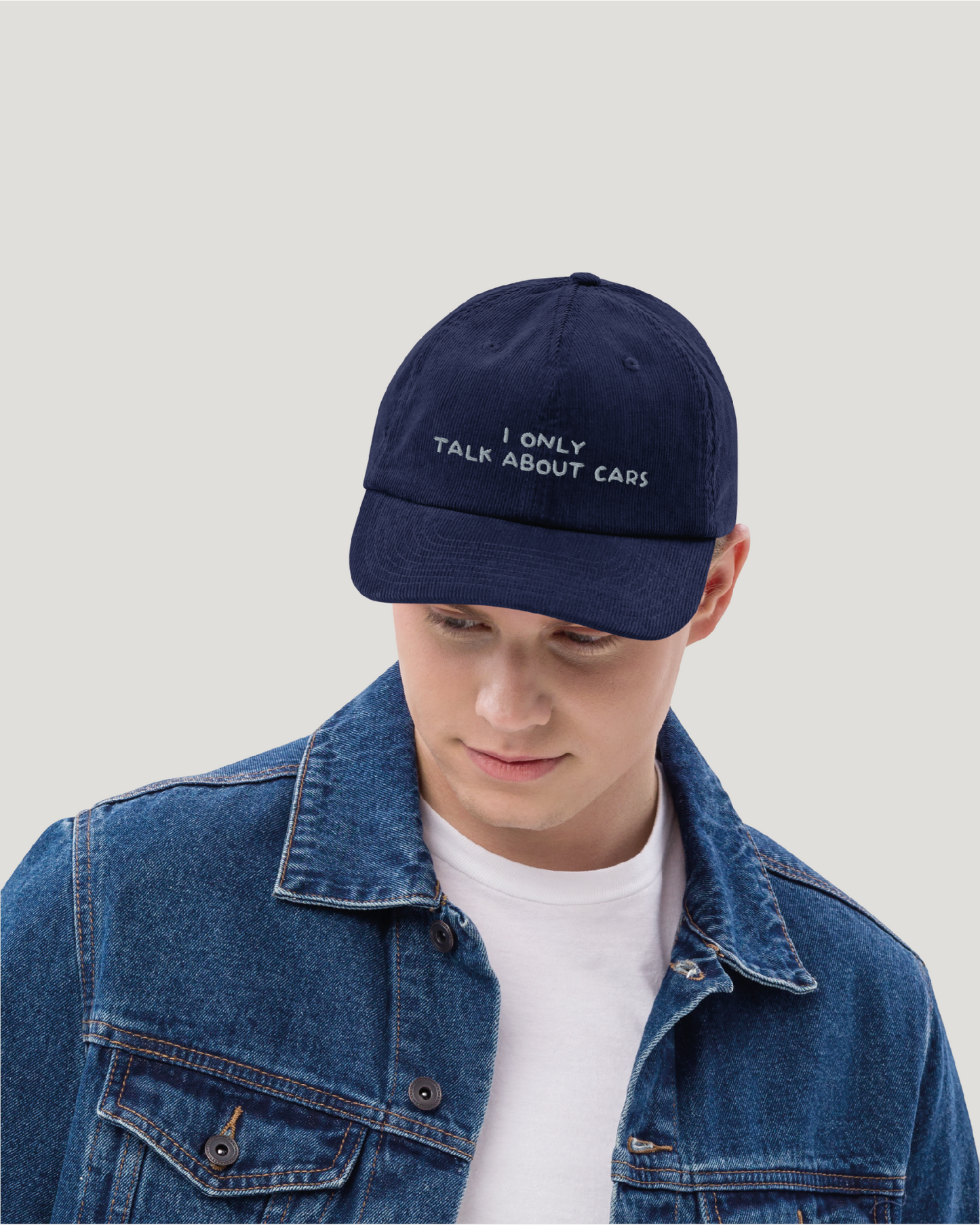 "I only talk about cars" cap