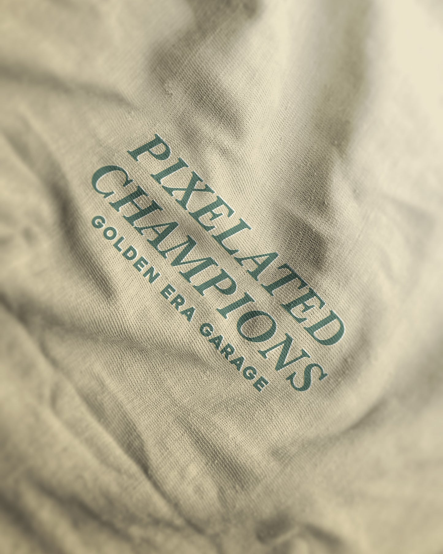 Pixelated Champions HOCK87 T-shirt, sand