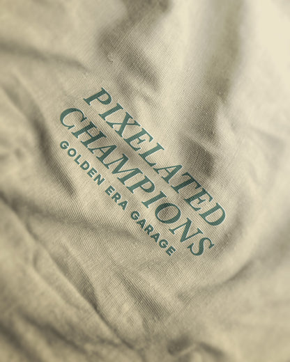 Pixelated Champions HOCK87 T-shirt, sand