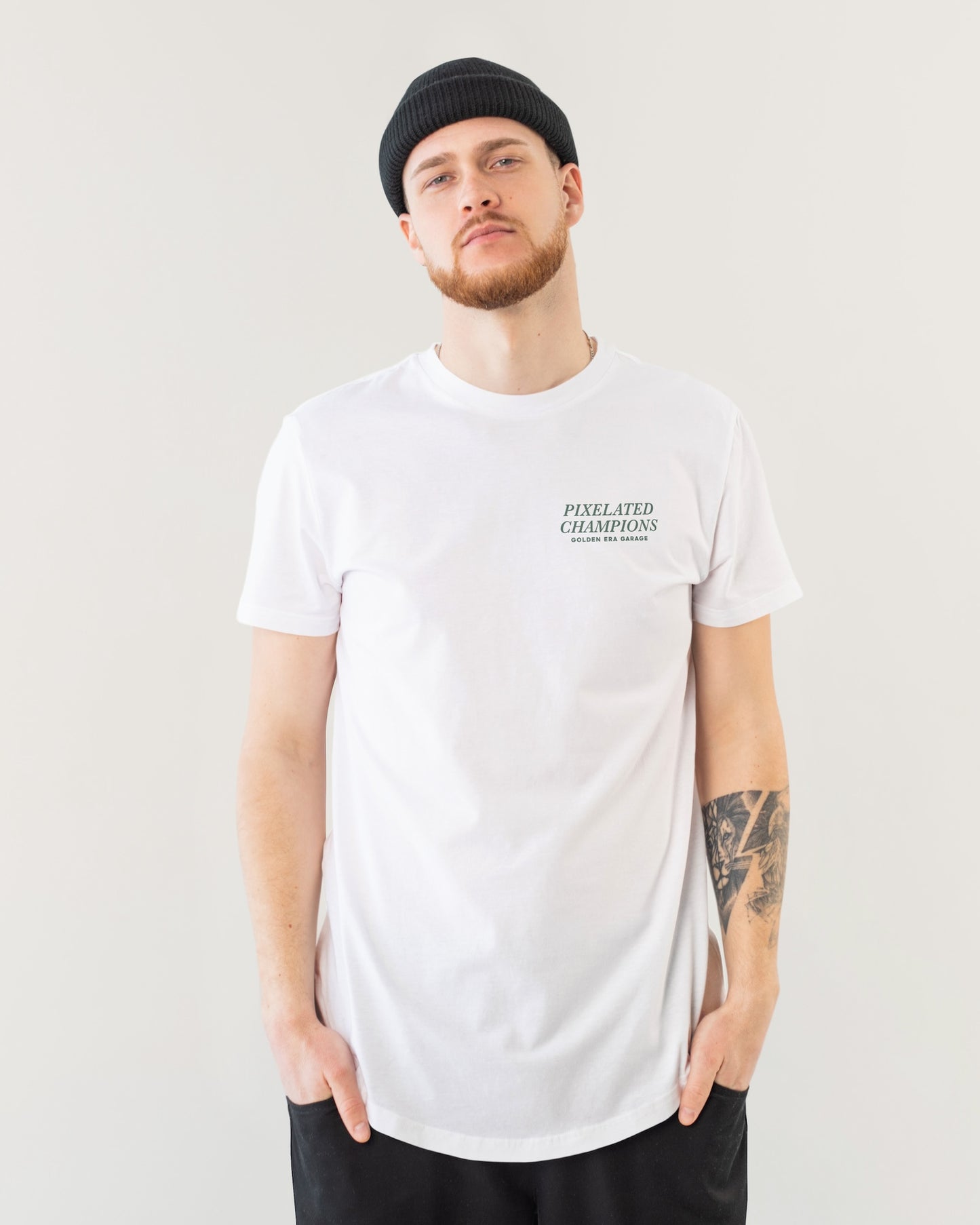 Pixelated Champions HOCK87 T-shirt, white