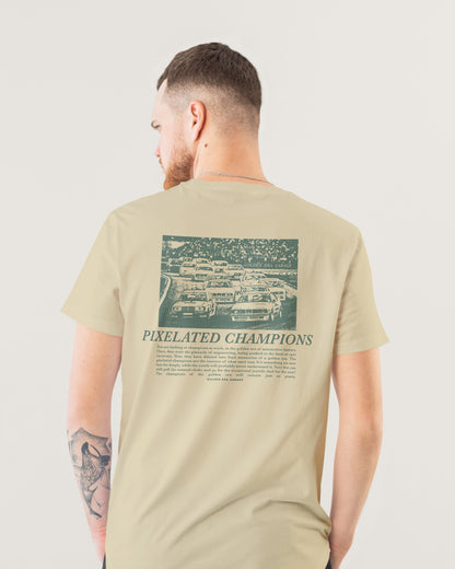 Pixelated Champions HOCK87 T-shirt, sand