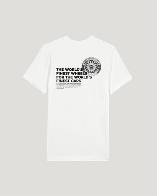 Split wheel T-shirt, white