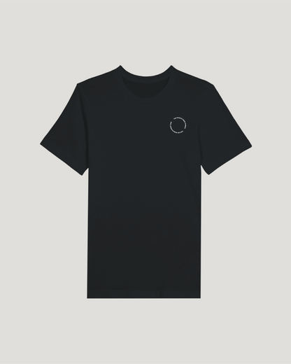 Split wheel T-shirt, black